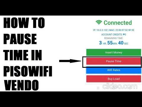 How To Pause Time In Piso Wifi Vendo | 20 seconds Guide