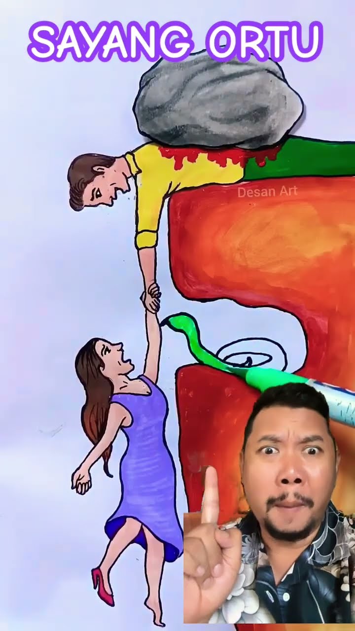 AKU SAYANG ORANG TUA!!??? #drawing #art #shortsfeed #shorts