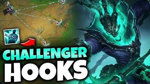 GOING MAGNET HOOK MODE WITH THRESH! #1 PYKE PLAYS THRESH IN CHALLENGER - League of Legends