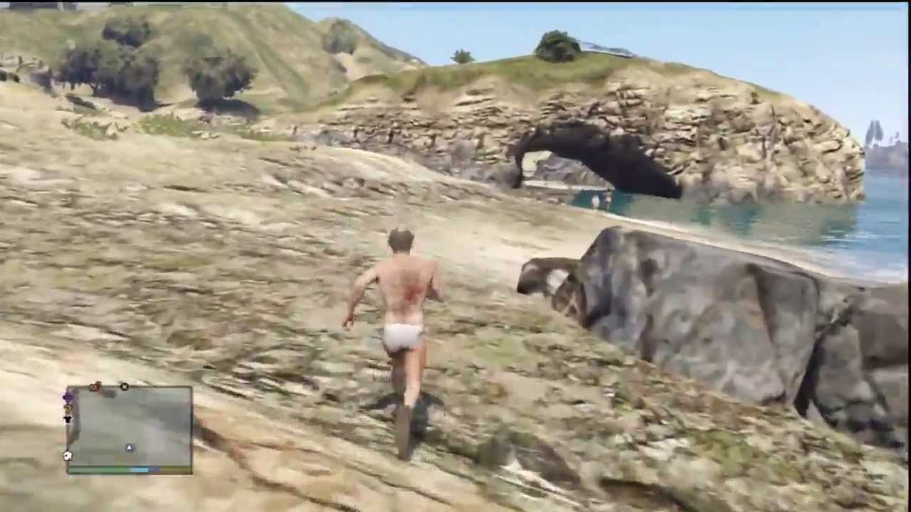 GTA V 68 Trevor Franklin Naked At The Beach And The Blueprints YouTube 