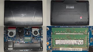 ASUS ROG Strix GL702V GL702VI-MH72 Disassembly RAM SSD Hard Drive Upgrade Battery Replacement Repair