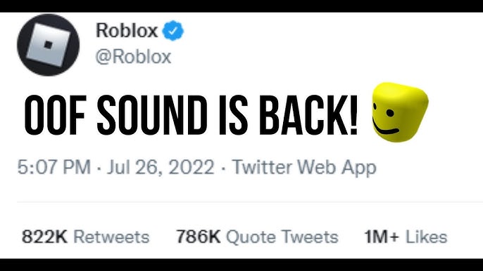 RIP ROBLOX OOF SOUND 2005 - 2022! 