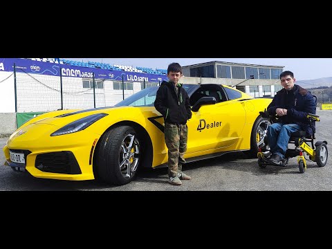 დრიფტი და ადრენალინი. Corvette C7.  Drift and adrenaline.