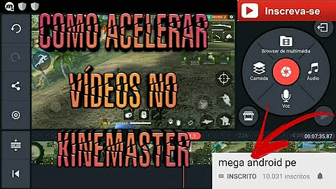 Como acelerar o vídeo gravado?