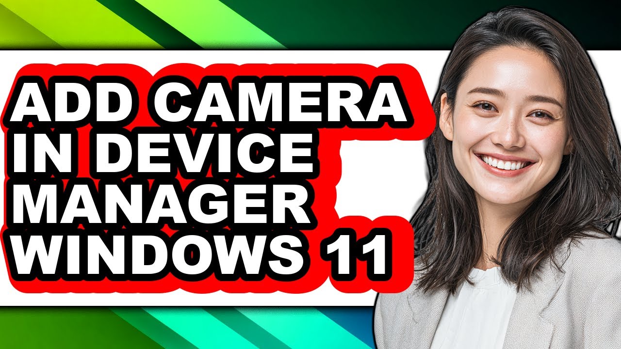 How to Add Camera in Device Manager Windows 11 (only Way) - YouTube