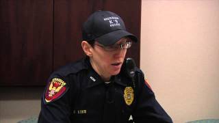 Police and k9 interview