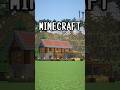 【マイクラ建築】牧場付き赤レンガの家を建築してみた #shorts #minecraft #マイクラ #マイクラ建築