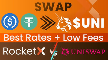 How to Buy $UNI @ Low Fees & Best Rates using RocketX | RocketX vs Uniswap | Low Gas Fees @ #RocketX