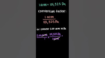 How to Convert Atmospheres to Pascals in Chemistry  #chemistry #gaslaws #conversions #atmosphere