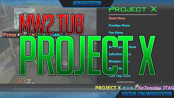 Old School Mods: MW2 TU8 Project X Mod Menu | +Download