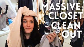 MASSIVE CLOSET CLEAN OUT! decluttering & reorganizing