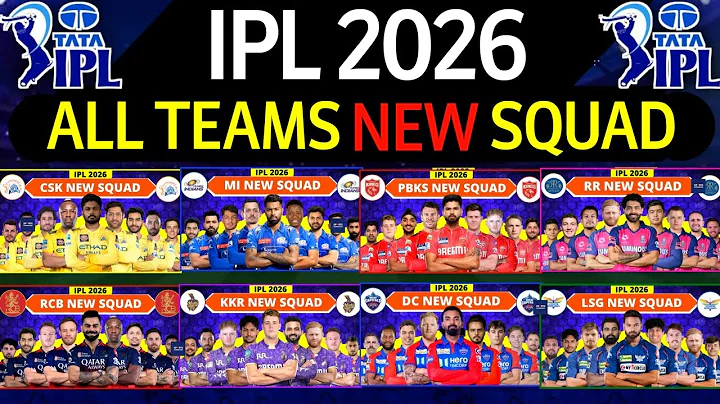 IPL 2026 - All Team Squad | IPL Teams 2026 Players List | RCB,CSK,MI,KKR,SRH,GT,DC,PBKS,RR,LSG