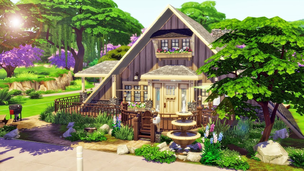 You won't believe how cute this fairytale cottage is! The Sims 4 House ...