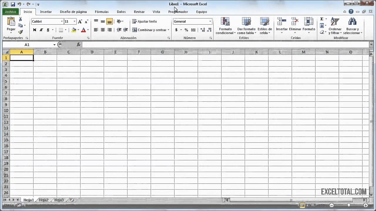 Libros de trabajo en Excel - YouTube