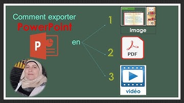 transformer PowerPoint en image , PDF ou vidéo  تحويل ملف الباوربنت الى فيديو او صور