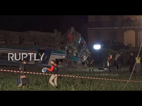 Italy: Two dead, 18 injured after train slams into truck near Turin