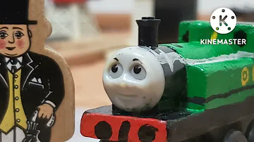 toad stands by  a thomas wooden railway remake