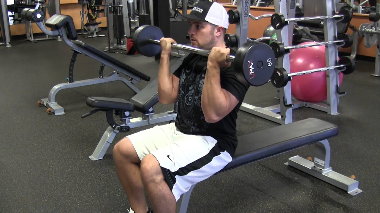 Pro Bodybuilding Tip Seated Barbell Curls YouTube
