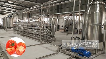 500 kg per hour small tomato paste production line site