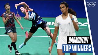 10 minutes of winning points in women's badminton!