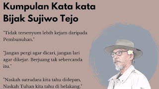 kata - kata bijak Sujiwo Tejo yang inspiratif dan menarik