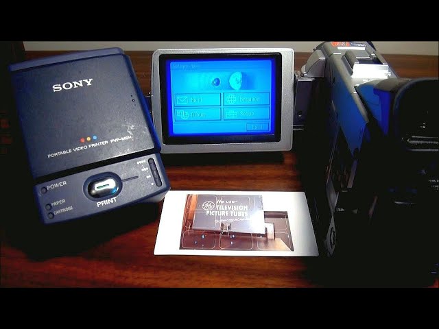 2002 Sony MiniDV TRV-50 Camcorder and PVP-MSH Printer - YouTube