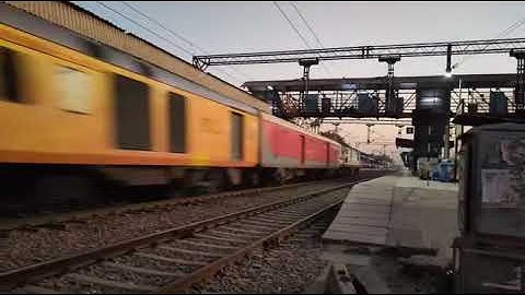 FIRST TIME EVER 12954 AUGUST KRANTI RAJDHANI EXPRESS IN FULL SPEED !!!