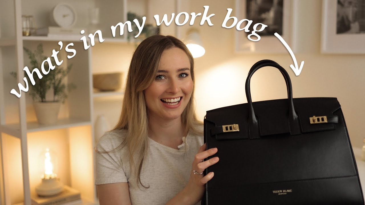 What's In My Work Bag (9-5 Office Job) Teddy Blake Bag Review