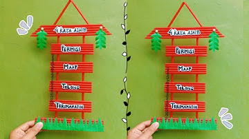 Hiasan Dinding 4 Kata Ajaib DARI SEDOTAN PLASTIK | Kerajinan dari Sedotan | Straw Crafts Ideas