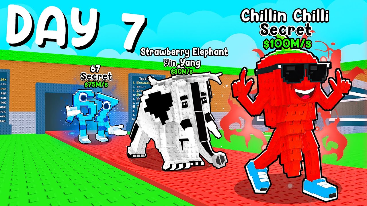 I Spent 7 Days in Steal a Brainrot!
