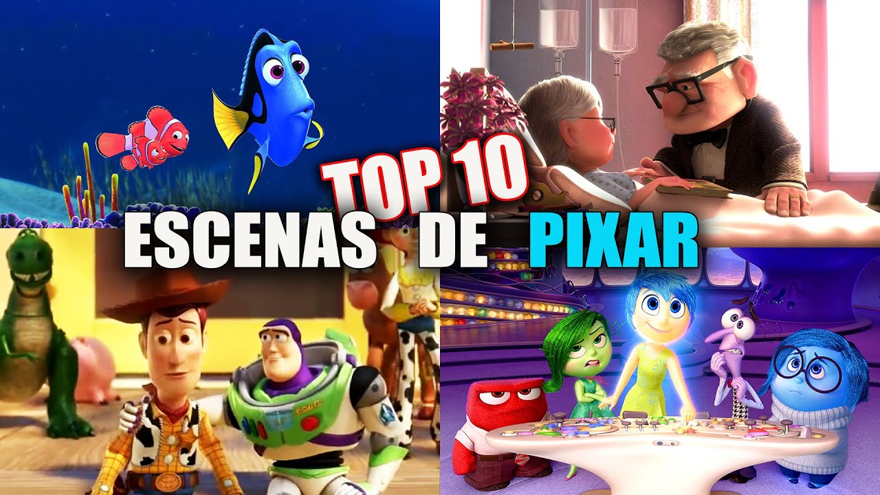 10 MEJORES ESCENAS DE PELÍCULAS DISNEY PIXAR | INTENSAMENTE TOY STORY