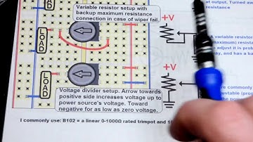 How to make a variable resistor or voltage divider using a trimpot trimmer potentiometer