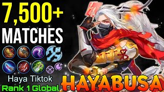7,500+ Matches Hayabusa The Legendary Ninja - Top 1 Global Hayabusa by Haya Tiktok - Mobile Legends