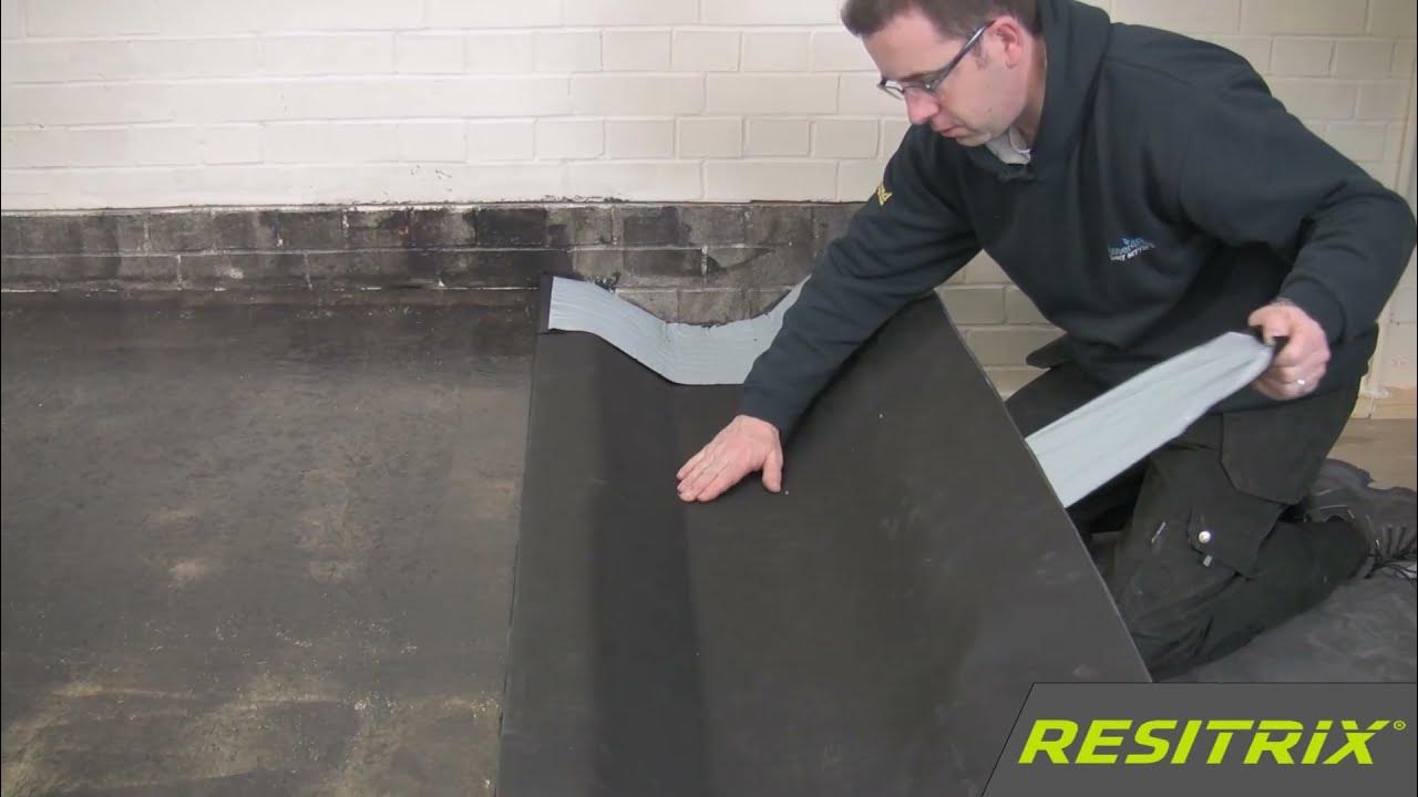 How to install a Gutter Liner using Resitrix Self Adhesive EPDM Rubber Roofing YouTube