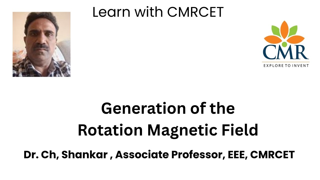Generation of the Rotation Magnetic Field, Dr. Ch, Shankar Rao , Associate Professor, EEE, CMRCET