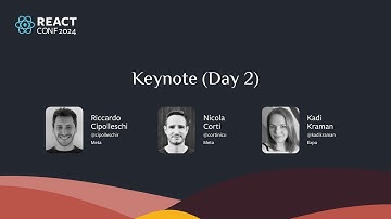 React Conf Keynote (Day 2)