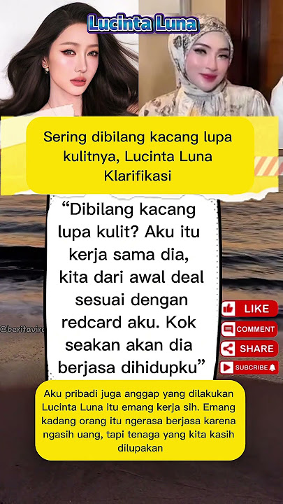 Lucinta dianggap kacang lupa kulit karena pernah menjadi BA SS, menurut kalian gimana?#shorts #fyp