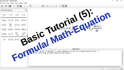 LibreOffice Tutorial (5): How to create formula/Math-equation