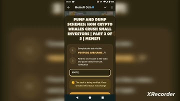 MemeFi Video Code | Pump and Dump Schemes: How Crypto Whales Crush Small Investors #memefi#airdrop