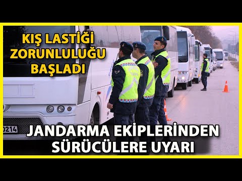 Bolu'da Zorunlu Kış Lastiği Denetimi