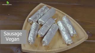 how to make vegan Sausage with chickpea | NO vital Wheat