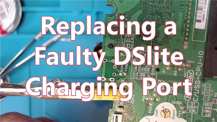 Fixing Nintendo DS lite. Replacing charge port. Easy.