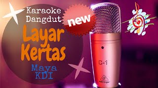 Karaoke Layar Kertas - Maya KDI (Karaoke Dangdut Lirik Tanpa Vocal)