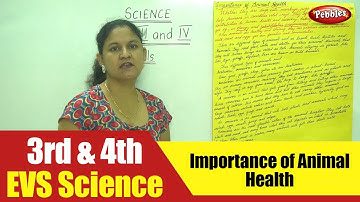 3rd & 4th Std EVS Science | Importance of Animal Health | CBSE Science Syllabus