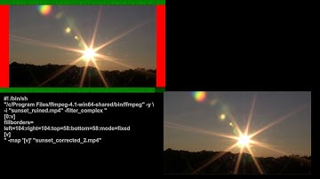 Examples of manupilation of video colors with ffmpeg - fillborders