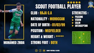 MOHAMED ZRIDA - محمد زريدة ● ( MIDFIELDER / WINGER ) ● 2018-2019 ● RAJA CA