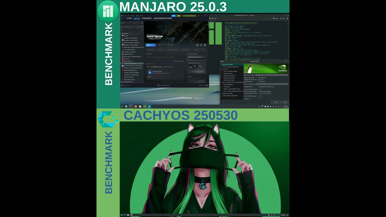 Cachyos VS Manjaro | Linux Gaming Benchmarks - YouTube