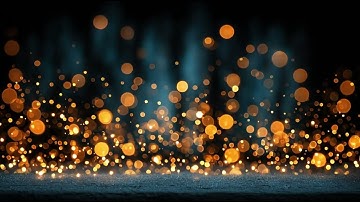 Abstract Golden Particle Rain Bokeh with Warm Glow Seamless Motion Background Loop 4K 60FPS