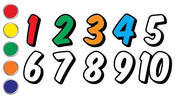 Learn Numbers l Follow the dots and write color numbers with a marker pen l 1-10 l Write Numbers