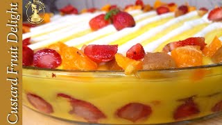 Custard Fruit Trifle Delight / Quick & Easy fruit Trifle Recipe / Ramadan Specials
